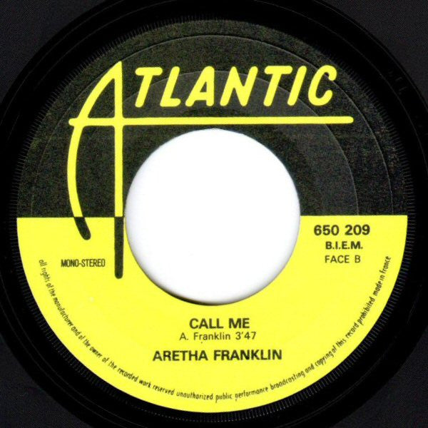 Aretha Franklin : Don't Play That Song (7", Single)