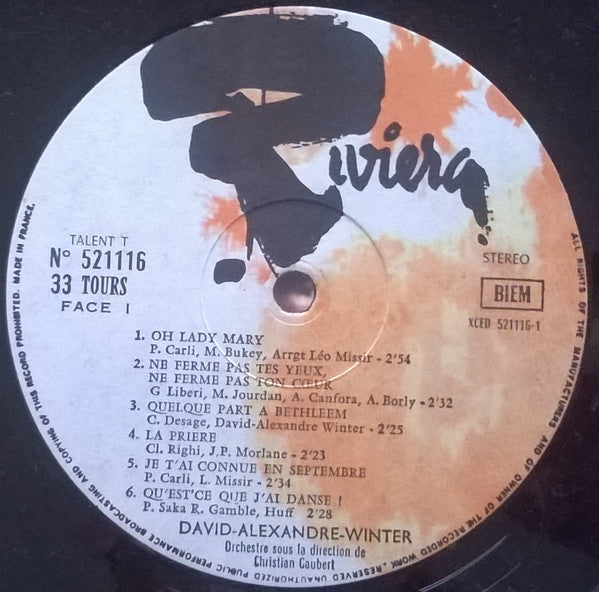 David Alexandre Winter : Oh Lady Mary (LP, Album)