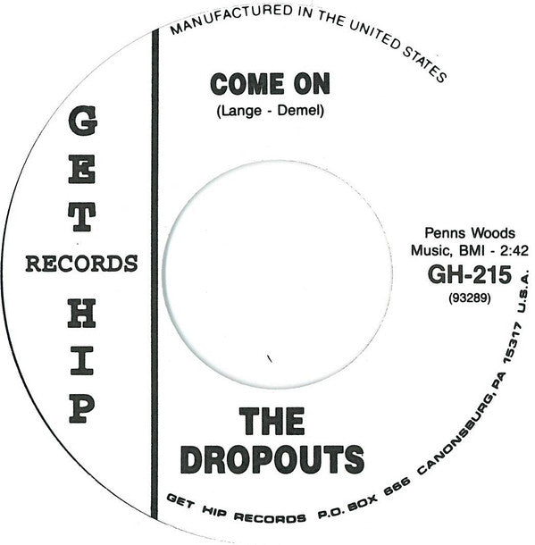 The Dropouts : Come On / Cutie Named Judy (7", Single)