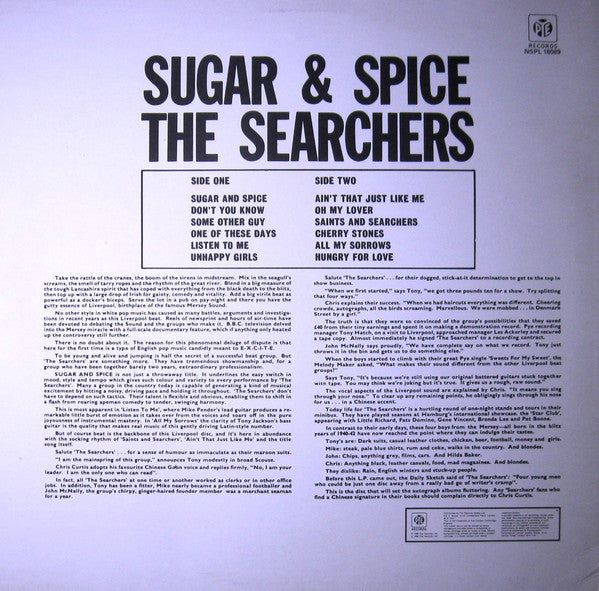 The Searchers : Sugar And Spice (LP, Album, RE)