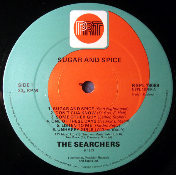 The Searchers : Sugar And Spice (LP, Album, RE)