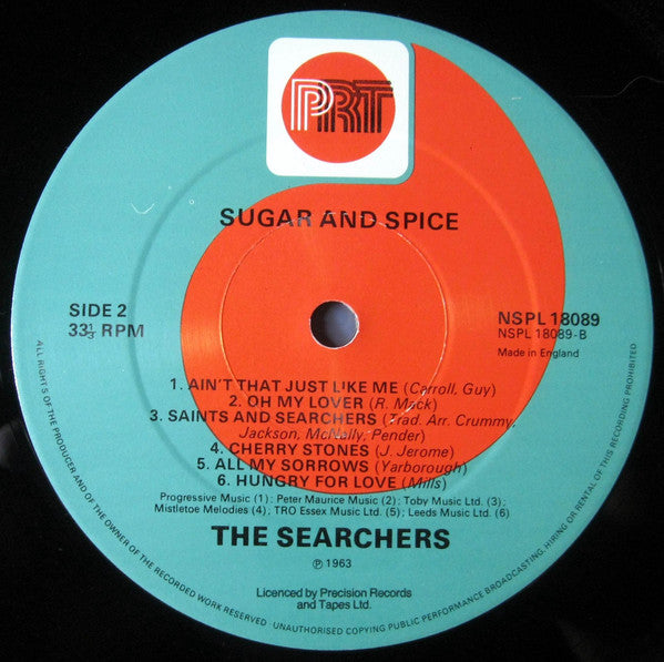 The Searchers : Sugar And Spice (LP, Album, RE)