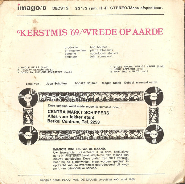 Various : Kerstmis '69 - Vrede Op Aarde (7", MiniAlbum, Mono)