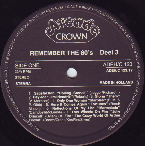 Various : Remember The 60's (Volume 3) (2xLP, Comp)