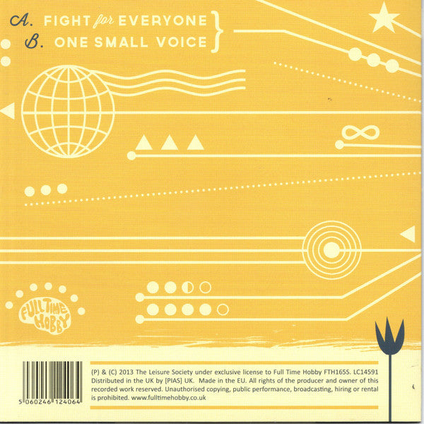 The Leisure Society : Fight For Everyone (7", Single, Tur)