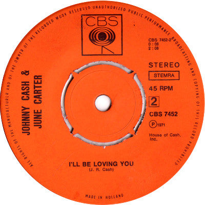 Johnny Cash & June Carter : No Need To Worry (7", Single)