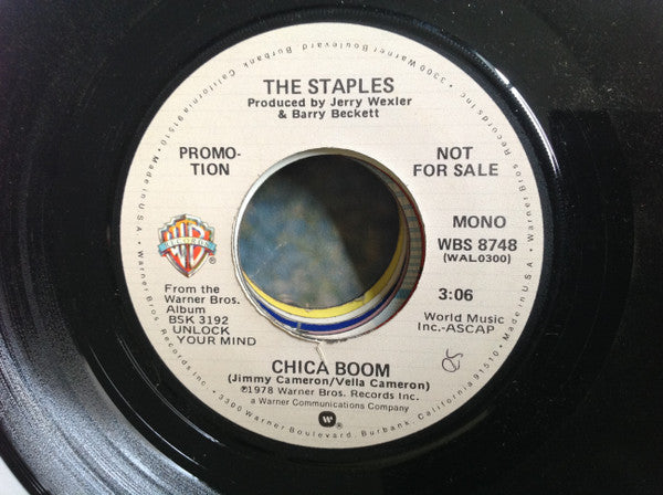The Staples : Chica Boom   (7", Mono, Promo)