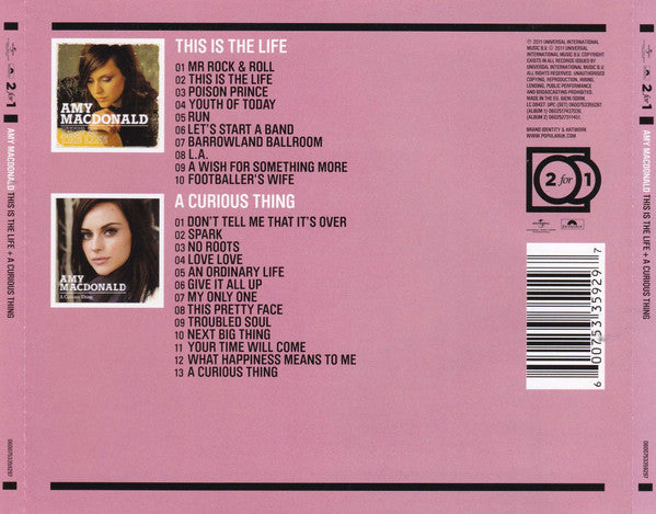 Amy MacDonald : This Is The Life + A Curious Thing (CD, Album, RE + CD, Album, RE + Comp)