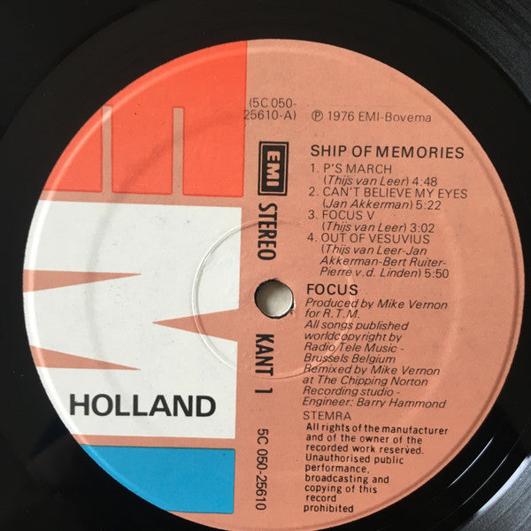Focus (2) : Ship Of Memories (LP, Album)