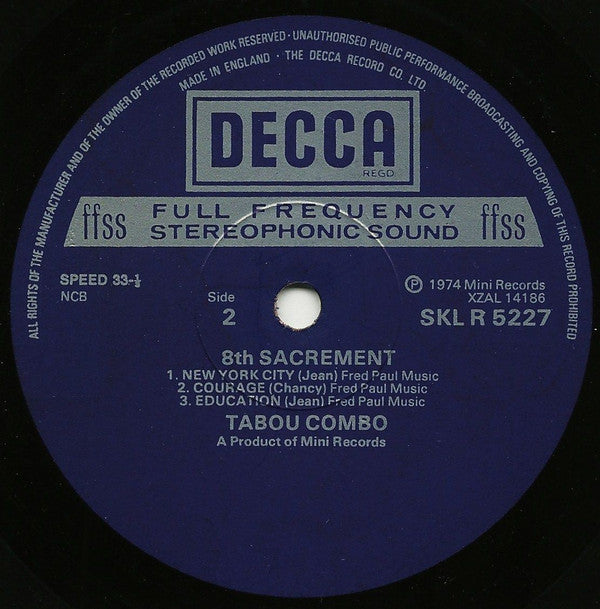 Tabou Combo De Petion Ville* : 8th Sacrement (LP, Album)