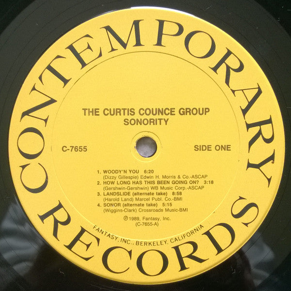 The Curtis Counce Group : Sonority (LP, Album)
