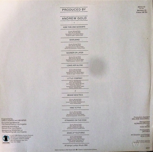 Andrew Gold : Whirlwind (LP, Album)