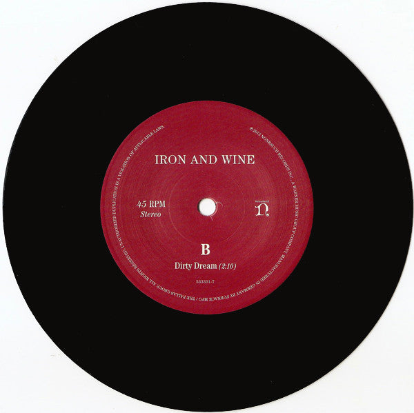 Iron And Wine : Next To Paradise / Dirty Dream (7", RSD)