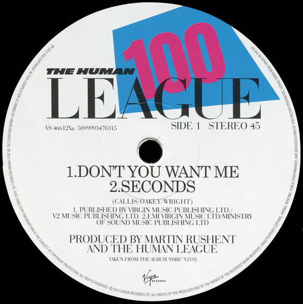 The Human League : Don't You Want Me (12", RSD, Single, Ltd, RE)