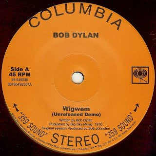 Bob Dylan : Wigwam (7", RSD)