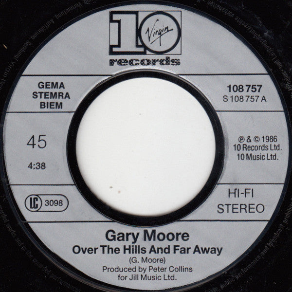 Gary Moore : Over The Hills And Far Away (7", Single)