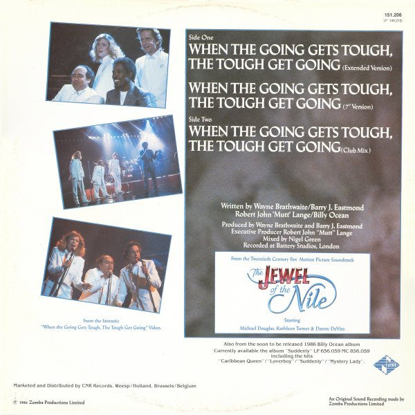 Billy Ocean : When The Going Gets Tough, The Tough Get Going (12")