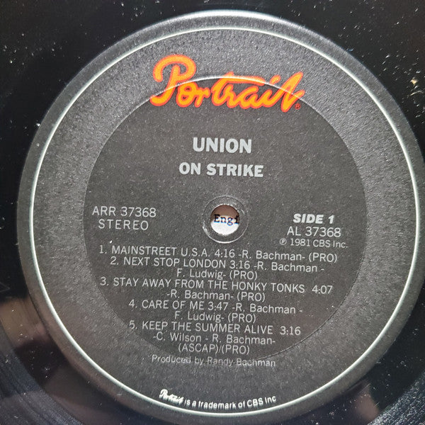 Union (17) : On Strike (LP, Album)