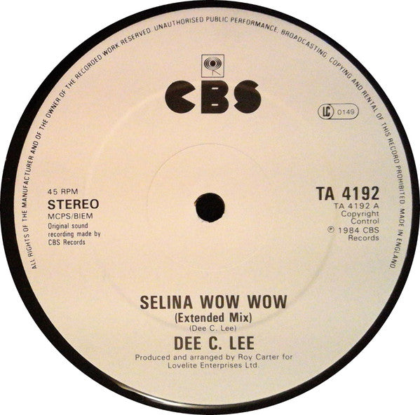 Dee C. Lee : Selina Wow Wow (12", Single)