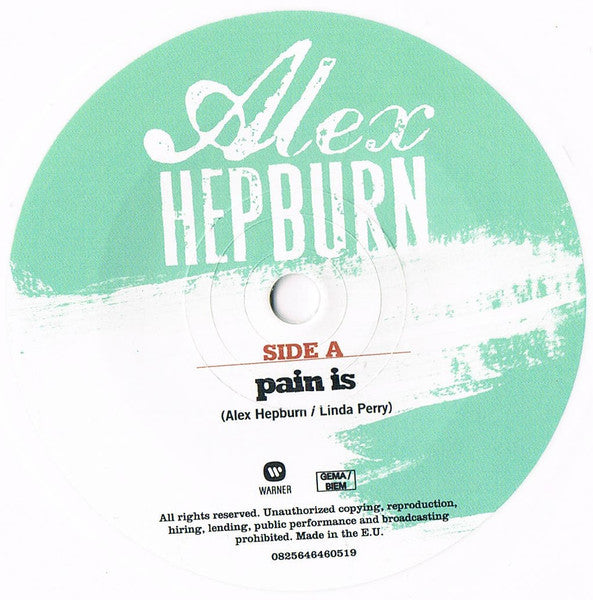 Alex Hepburn : Pain Is / Woman (7", Single, Whi)