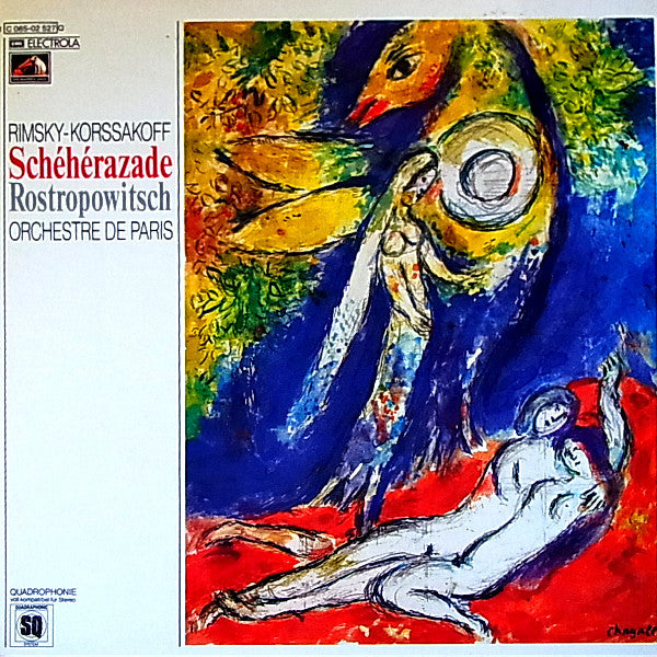 Nikolai Rimsky-Korsakov - Mstislav Rostropovich, Orchestre De Paris : Schéhérazade (LP, Album, Quad)