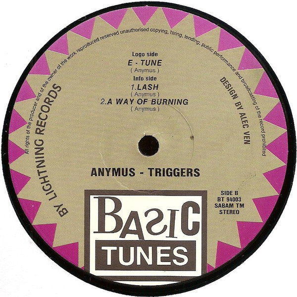 Anymus : Triggers (12")