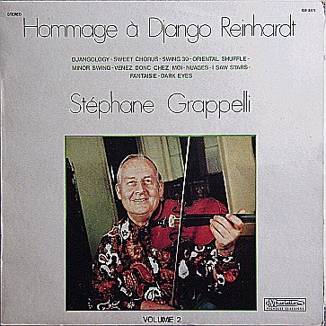 Stéphane Grappelli Quintet : Hommage À Django Reinhardt Volume 2 (LP, Album)
