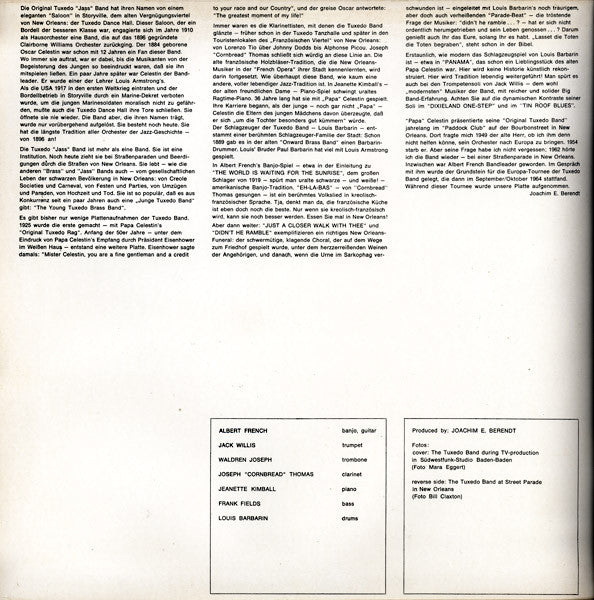 Original Tuxedo Jazz Orchestra : The World's Oldest Jazz Orchestra Founded In 1896 (LP, Album, Mono)