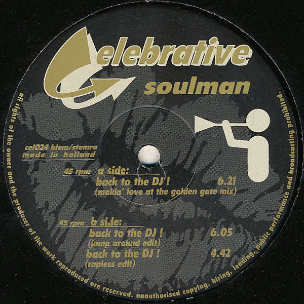 Soulman (2) : Back To The DJ ! (12")