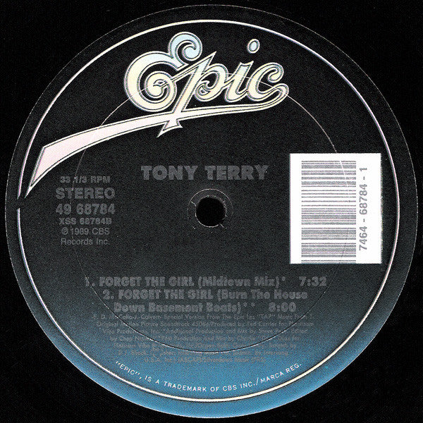 Tony Terry : Forget The Girl (12")