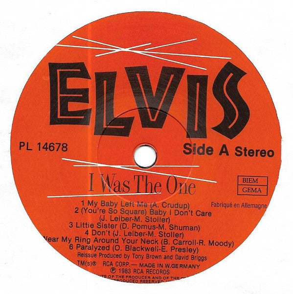Elvis* : I Was The One (LP, Comp)