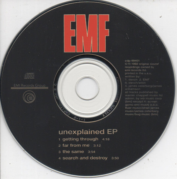 EMF : Unexplained EP (CD, EP)