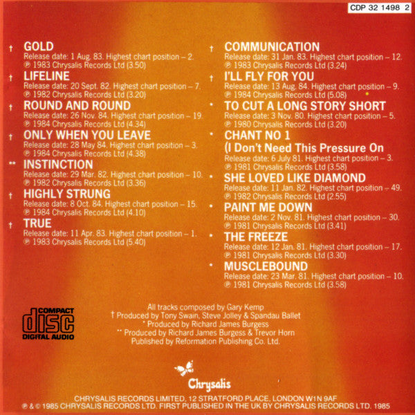 Spandau Ballet : The Singles Collection (CD, Comp, RE)