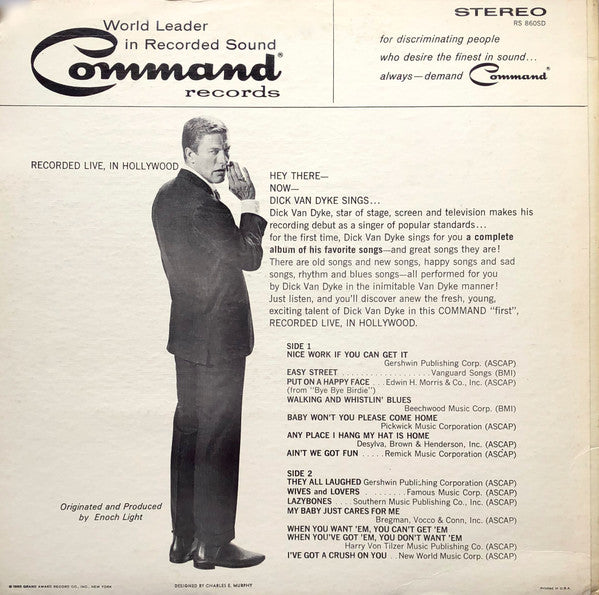 Dick Van Dyke (2) With The Ray Charles Singers : Songs I Like (LP, Album)