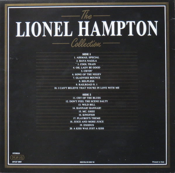 Lionel Hampton : The Lionel Hampton Collection - 20 Golden Greats (LP, Comp)