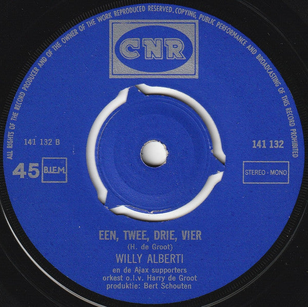 Willy Alberti en De Ajax Supporters : We Gaan Naar Londen (7", Single, 3-P)