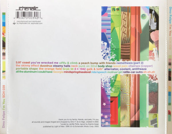 Dino Felipe : I'm You (CD, Album)