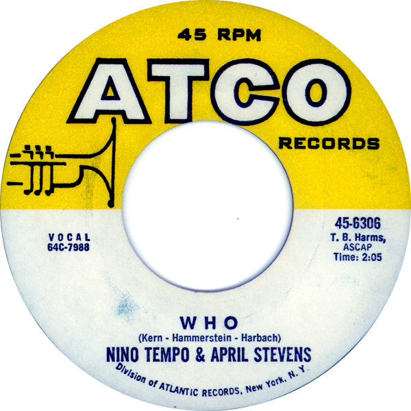 Nino Tempo & April Stevens : I Surrender Dear / Who (7", Single)