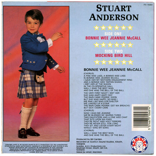 Stuart Anderson (6) : Bonnie Wee Jeannie McCall (7")