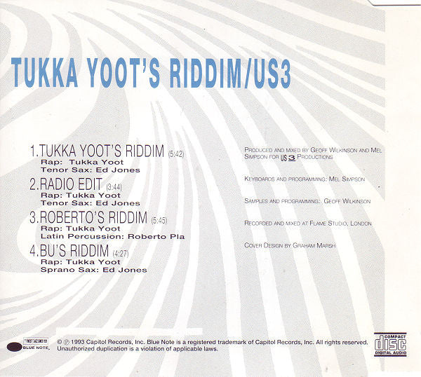 Us3 : Tukka Yoot's Riddim (CD, Maxi)