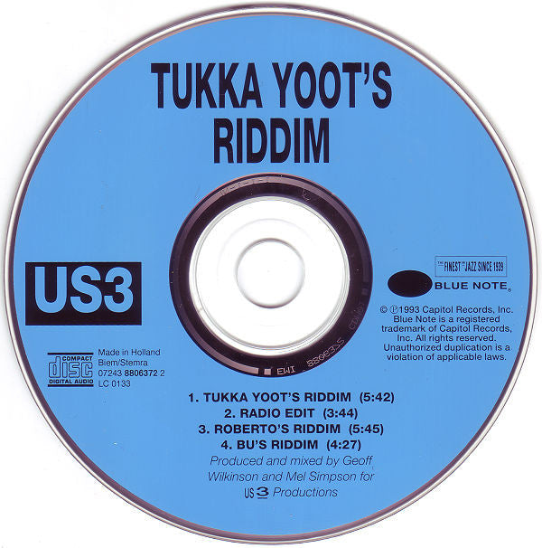 Us3 : Tukka Yoot's Riddim (CD, Maxi)