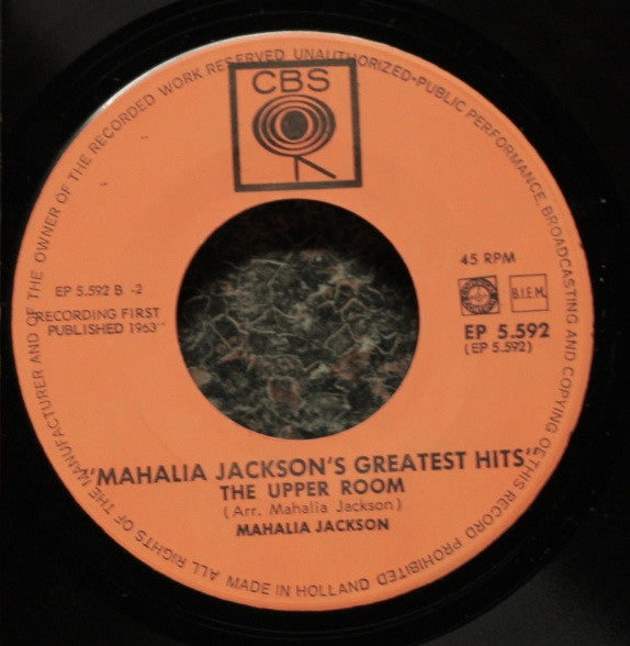 Mahalia Jackson : Mahalia Jackson's Greatest Hits (7", EP)