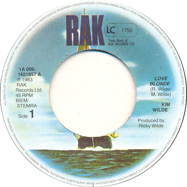 Kim Wilde : Love Blonde (7", Single)