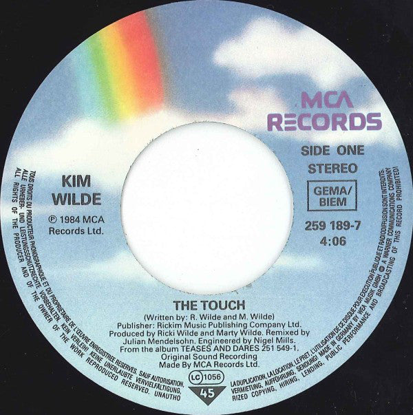 Kim Wilde : The Touch (7", Single)