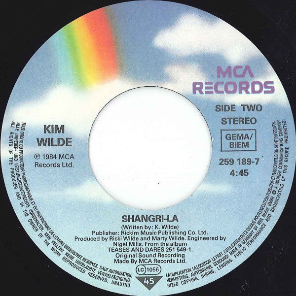 Kim Wilde : The Touch (7", Single)