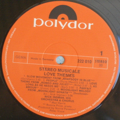 Nick Ingman Orchestra & Chorus* : Love Themes (LP, Album)