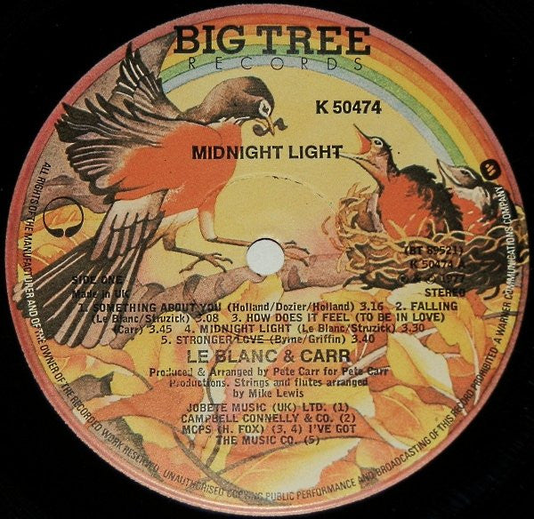 LeBlanc & Carr : Midnight Light (LP, Album)