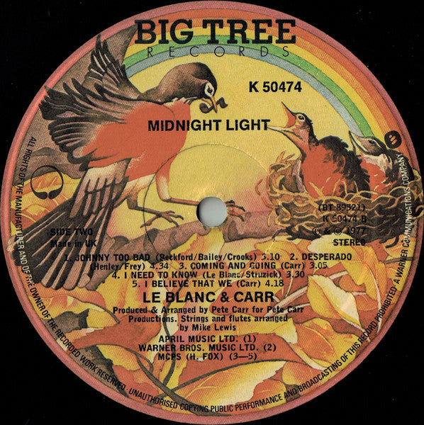 LeBlanc & Carr : Midnight Light (LP, Album)