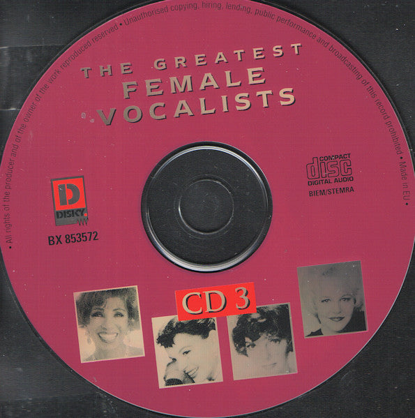 Various : The Greatest Female Vocalists CD 3 (CD, Comp, CD )
