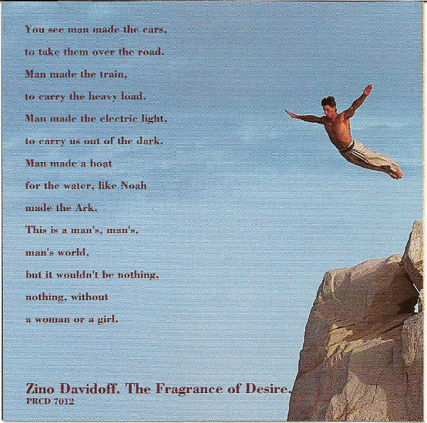 Various : Zino Davidoff. The Fragrance Of Desire. (CD, Comp)